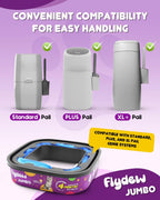 Flydew jumbo litter pail cartridge pack for standard and plus systems.