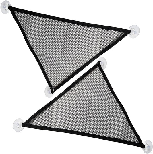 Zhuohai 2 Pcs Reptile Hammock front view showing black mesh material