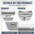 BILLAR 5FW professional dog grooming blade showing one quarter inch cutting depth.