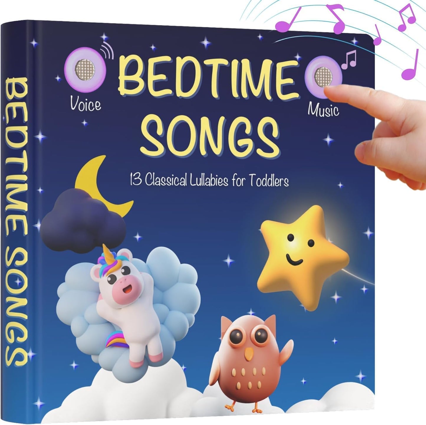 Learning Bugs Bedtime Songs musical book front cover view