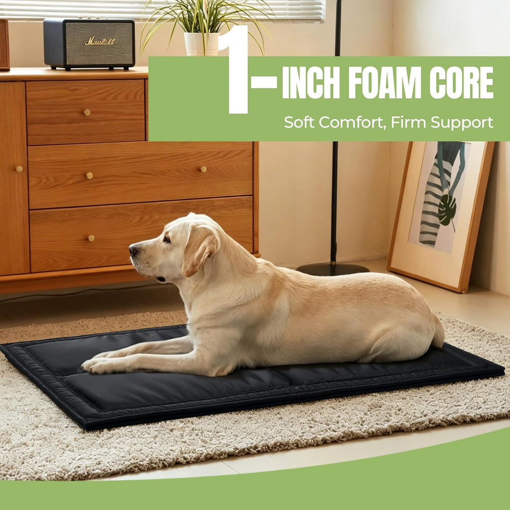 Close up of chew resistant fabric on Couzssyhi dog bed