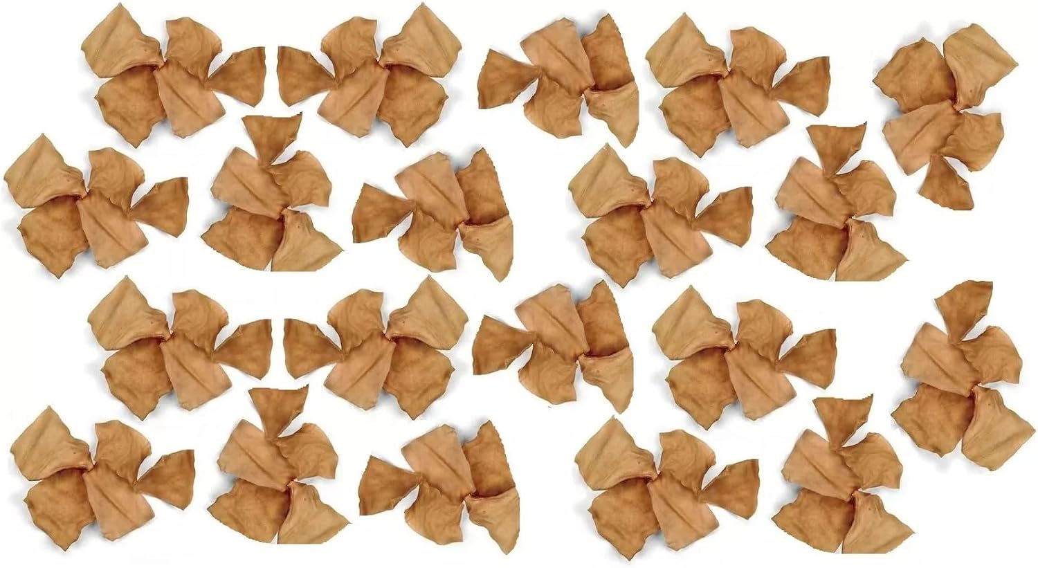 USA imported authentic pet treats bulk pack of ten rawhide chips