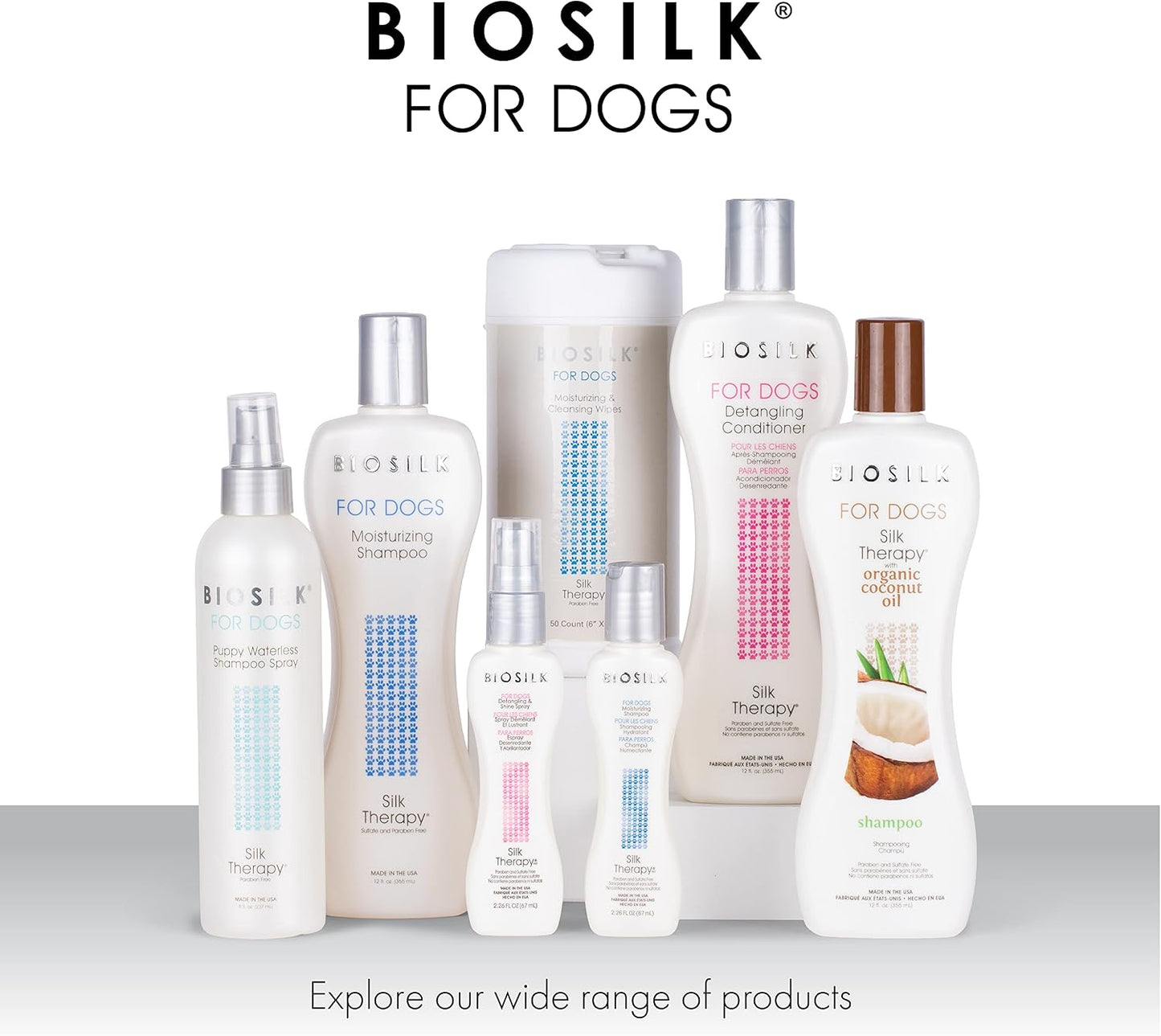 Authentic BioSilk pet shampoo bottle