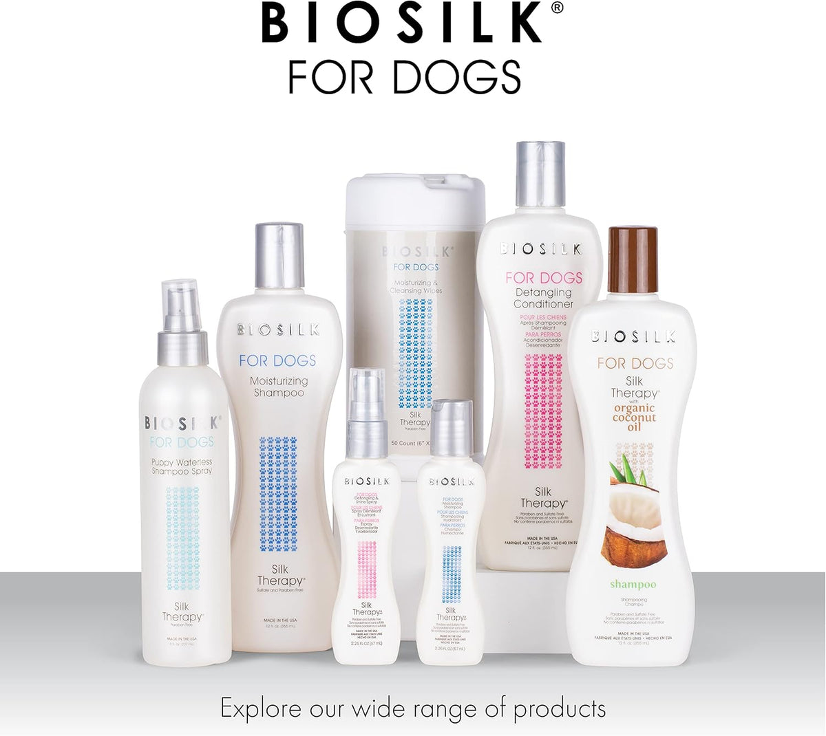 Authentic BioSilk pet shampoo bottle