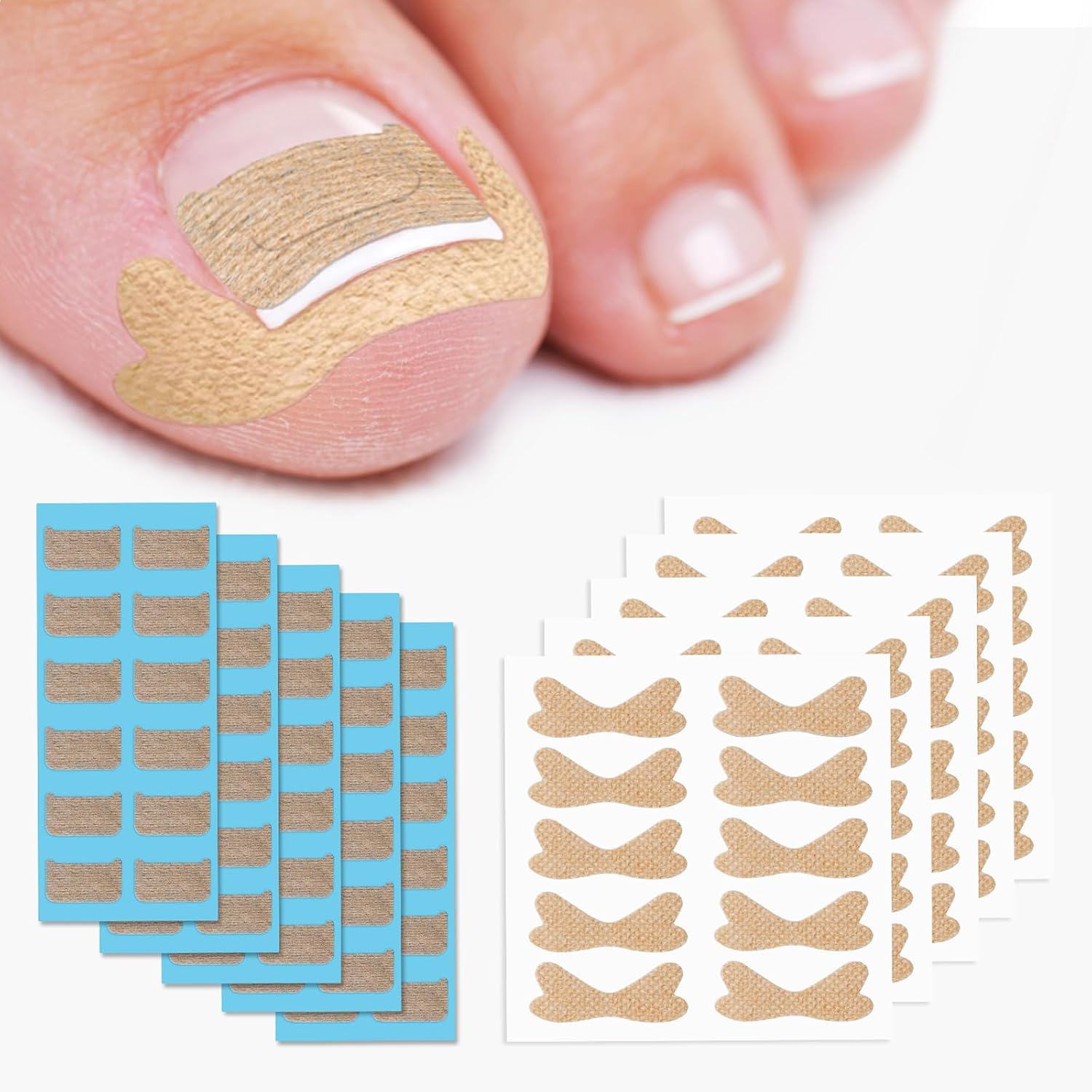 Bezox ingrown toenail corrector patches kit front view