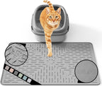 Cat Litter Mat Large Trapping Mat Premium Silicone Rubber 23.5x16" Sage Green, Waterproof and BPA Free Kitty Litter Box Mat, Easy to Clean and Keeps the Floor Tidy - Image 12