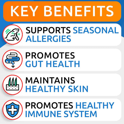 Bark&Spark anti itch dog supplement chews for seasonal allergy relief back label info
