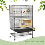 Parakeet Nesting Box Cockatiel Nesting Natural Pine Bird Nest Bird Breeding Box House Acrylic Transparent Bird Box with Detachable Wooden Board for Lovebirds Cockatiel Budgie Conure Parrot L - Image 6