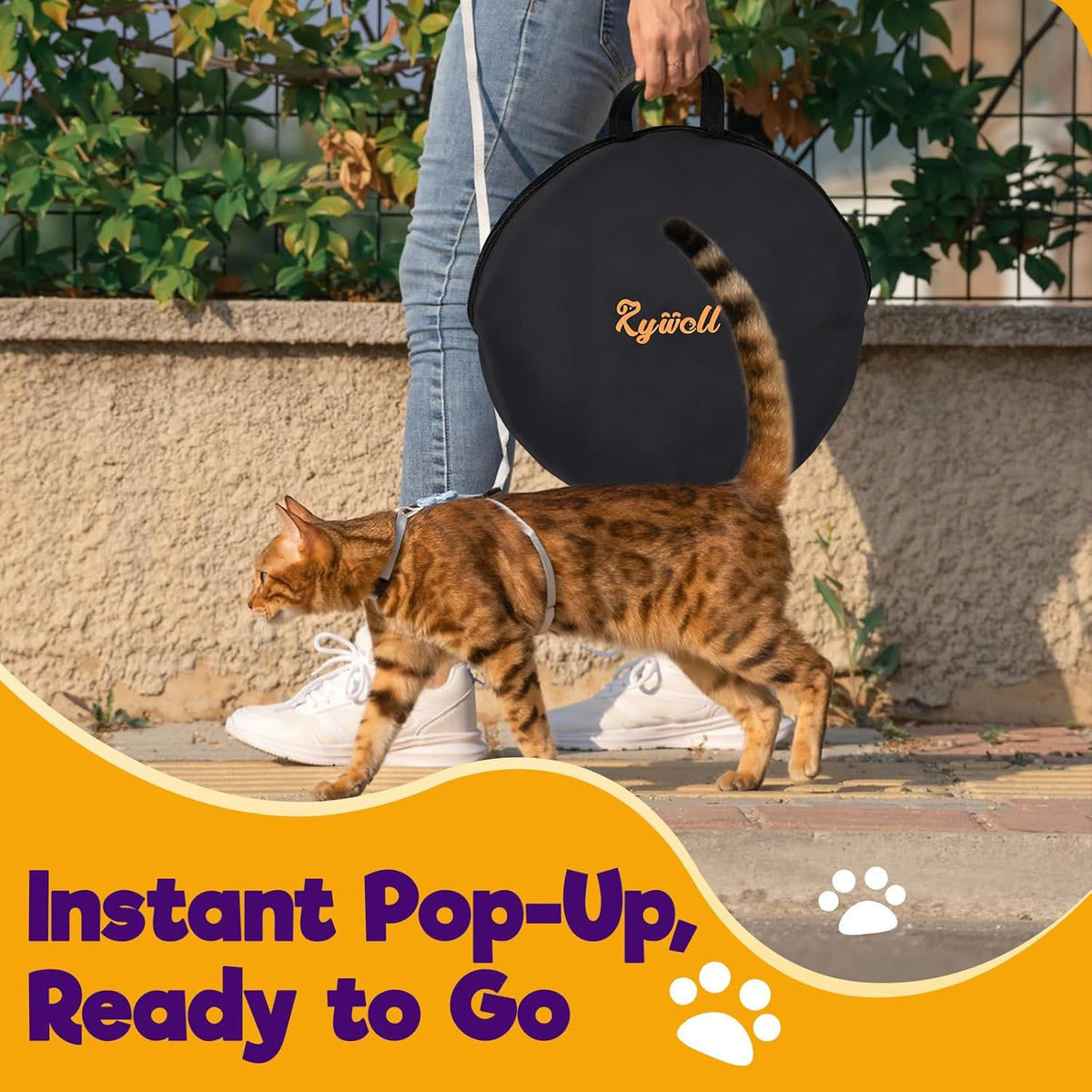Durable mesh outdoor cat tunnel setup on a spacious apartment balcony.