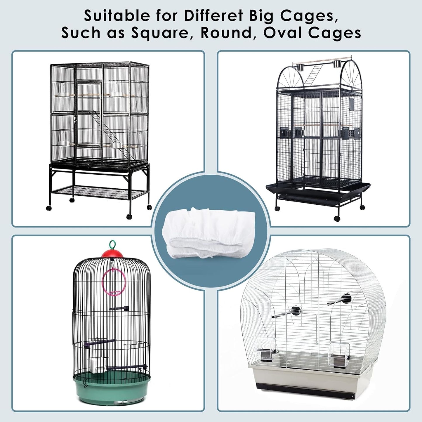 Bissap seed catcher protecting home floors from scattered bird food
