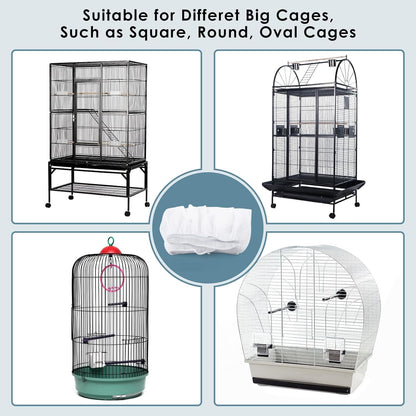 Bissap seed catcher protecting home floors from scattered bird food