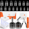 Modelones gel nail kit almond extension set front view packaging