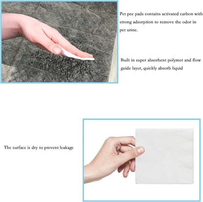 Pinvnby disposable cage liners showing activated carbon texture