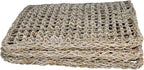 Super Bird Creations natural seagrass mat angled view