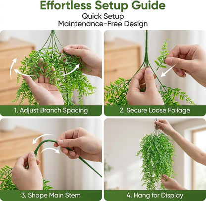 Package set of Rainflow artificial hanging vines for terrariums