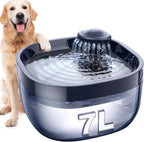 7L/1.8Gal Dog Water Fountain for Large Dog, FEELNEEDY Dog Water Bowl Dispenser Pet Water Fountain, Water Dispenser for Dogs with Ultra Quiet Pump for Multiple Pets with 3 Filters (FN-W05, Clear Blue) - Image 12