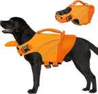 Queenmore Small Dog Life Jacket with Reflective Stripes, Adjustable Life Jacket for Small Dogs, Puppy Swimming Vest High Flotation, Puppy Life Jacket with Front Neck Float (Blue,S) - Image 10