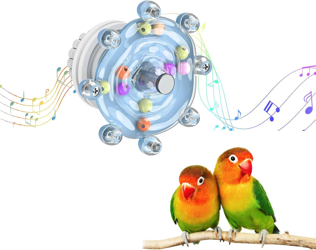 Pawfly 2 Pcs Bird Toys for Parakeets, Colorful Spinning Wheel Chew Toys, Interactive Spinner Rattle Parrot Toys, Cockatiel Toys, Parakeet Toys, Bird Cage Accessories for Entertainment Chewing Exercise - Image 9