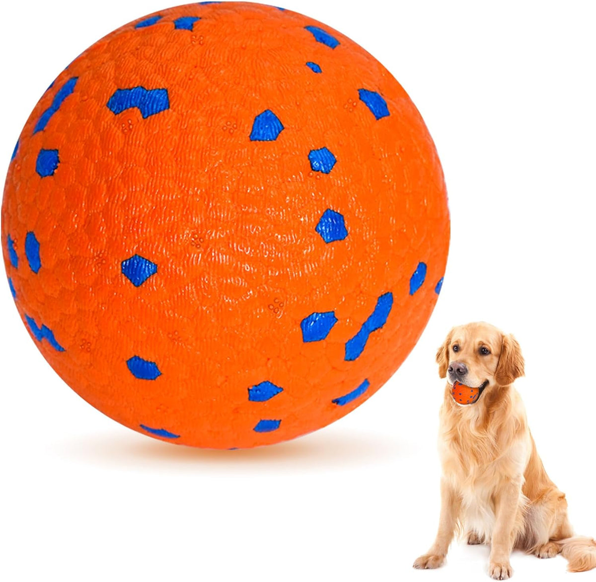 Comparison of Cheodin durable dog ball and regular tennis ball