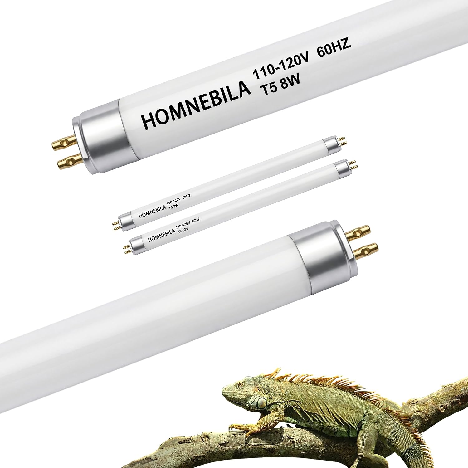 T5 10.0 UVB Reptile Light Fixture, T5 UVA UVB Light Tube Lamp Blub 24W 22" for Bearded Dragon, Tortoise,Desert Lizards,Leopard Gecko,Reptile & Amphibian Lamp - Image 11