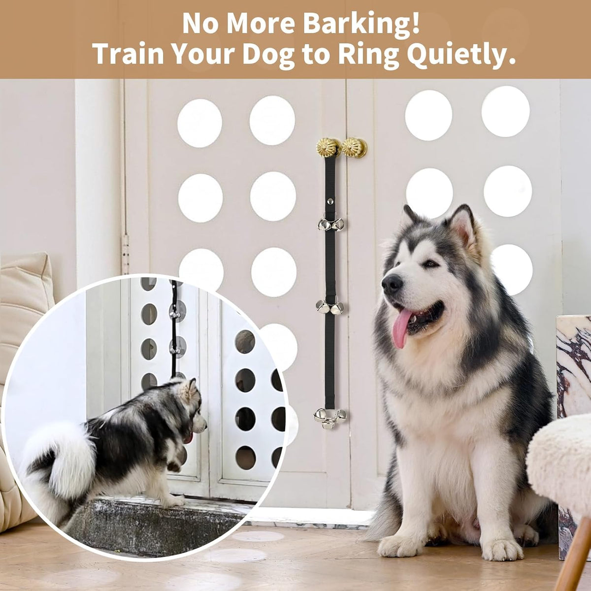 Luckyiren dog door bells product packaging
