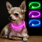 BSEEN Light Up Dog Collar - LED Dog Collar Rechargeable, Glowing Pet Collars for Small Medium Large Dogs, TPU Cuttable Lighted Puppy Collar, Safety Dog Lights for Night Walking (Green 70cm) - Image 12