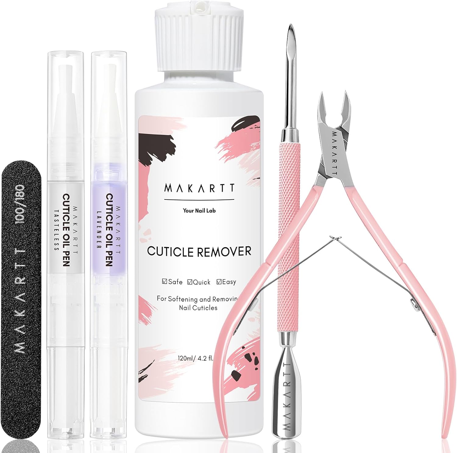 Makartt Cuticle Remover Kit professional manicure set front view
