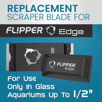 Flipper aquarium scraper replacement parts pack of four close up.
