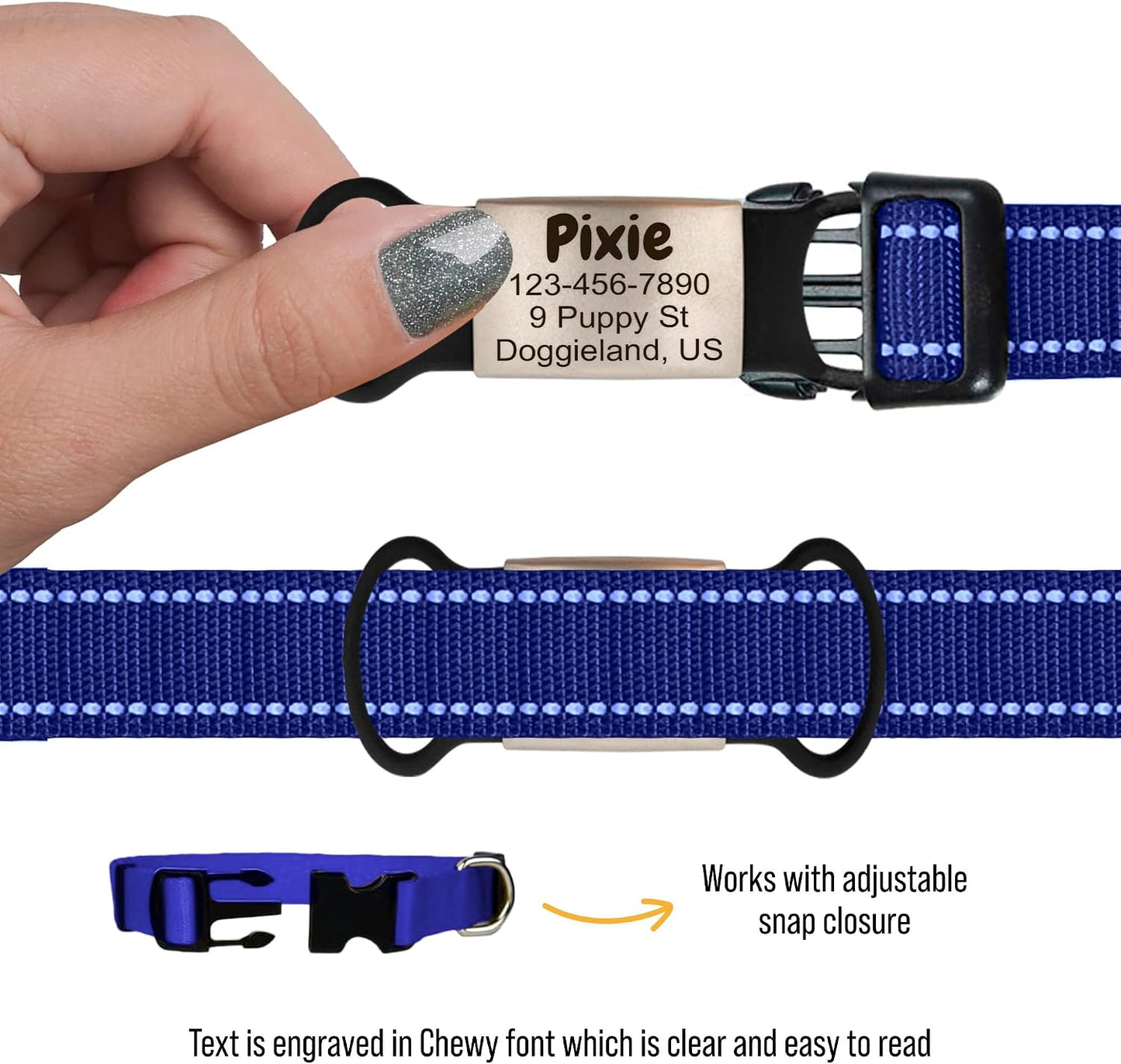 Pawnimals elastic silicone loops for pet identity tags