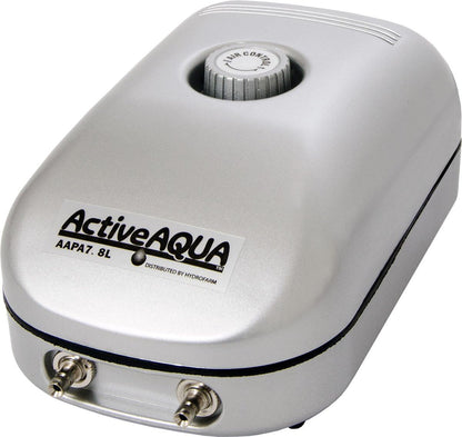 Active Aqua adjustable pressure four outlet aquarium air pump product packaging