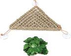 Hand-woven natural seaweed reptile habitat decor product packaging view