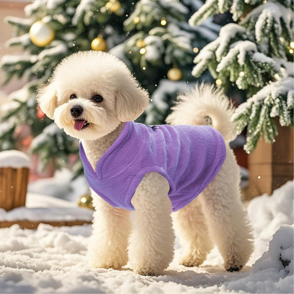 Rbenxia small dog winter jacket durable stretchable fabric close up