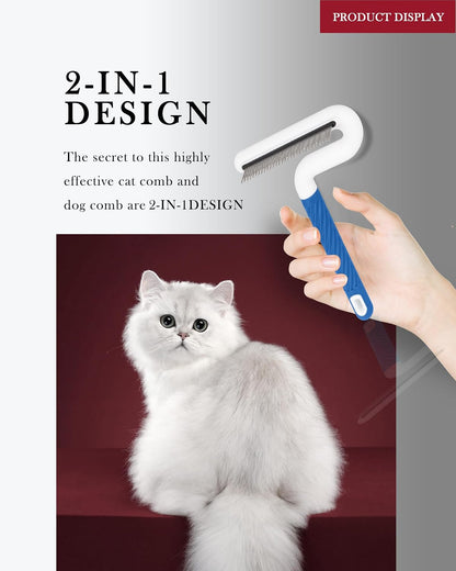 TailGurus pet grooming comb demonstrating tangle removal