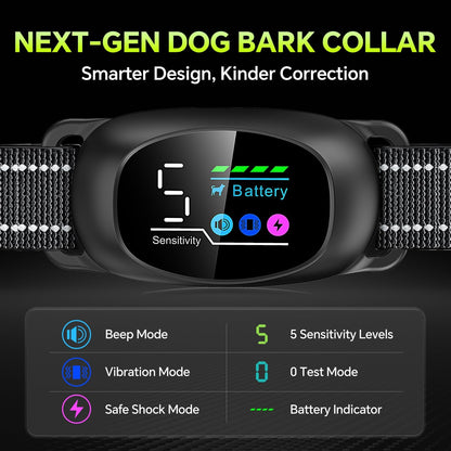 Reedog dog training collar showing LED display