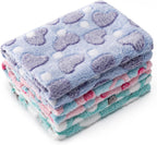 1 Pack 3 Blankets Super Soft Fluffy Premium Fleece Pet Blanket Flannel Paw Printed Throw for Dog Puppy Cat (Small 23x16'', Brown, Pink, White) - Image 10