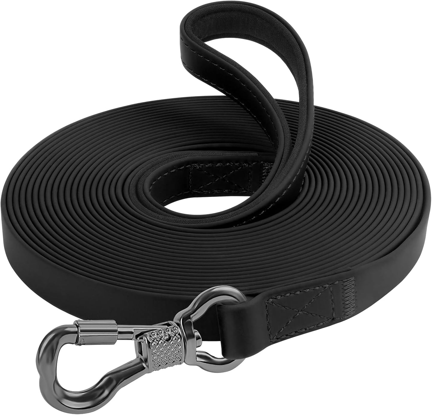 XiaZ Long Leash for Dogs Waterproof, Training Long Line Lead with Padded Handle for Large Medium Small Dogs Outside Walking, Playing, Camping, or Yard (30FT, Olive) - Image 10