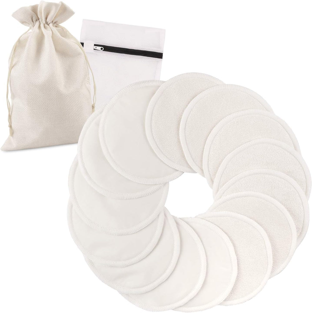 Phogary 14 pieces washable nursing pads front view