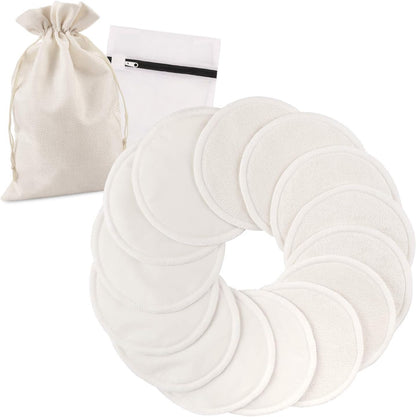 Phogary 14 pieces washable nursing pads front view