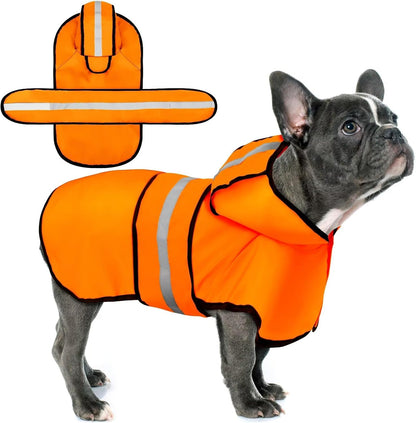 Paiaite Dog Raincoat: Hooded Slicker Poncho, Durable Waterproof Jacket with Reflective Stripes for Safety, Convenient Leash Hole, and Adjustable Fit, Perfect for Small, Medium, and Large Dogs Yellow M - Image 13