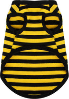 Paiaite 6-Piece Striped Shirt Set: Cotton Sleeveless Puppy Dog Shirts, Breathable Pet Apparel Tank Tops, Colorful Sweatshirts for Small & Medium Dogs - Image 13