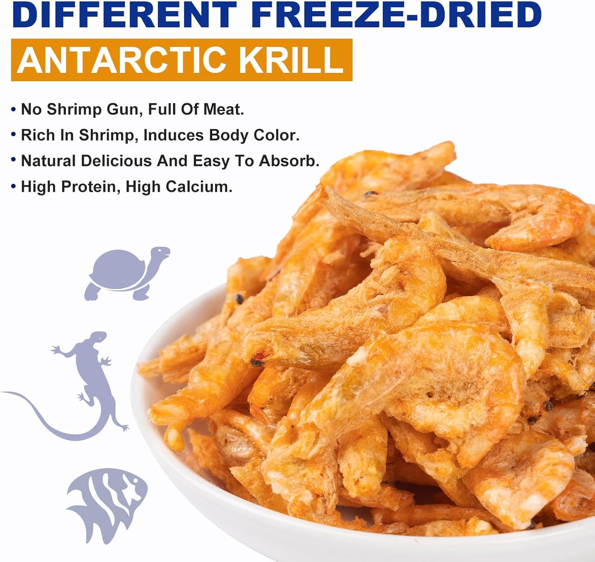 Capuca four ounce krill container nutrition label details