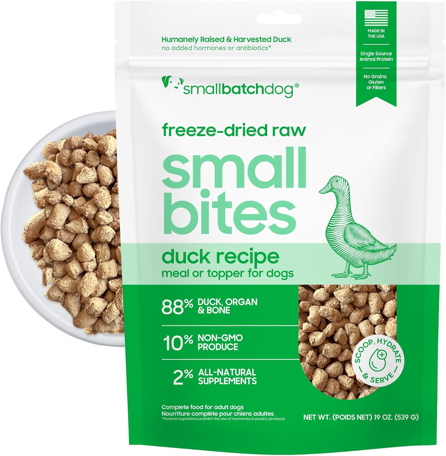 smallbatch Freeze-Dried Beef Dog Food - Grain Free, Organic Produce - Raw Dehydrated Beef Small Bites, High Protein Complete Meal or Topper - Humanely Raised, Made in USA, 7oz - Image 13