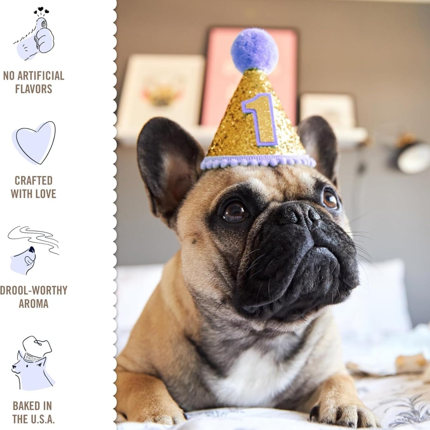 USA sourced premium birthday celebration treats for all dog breeds