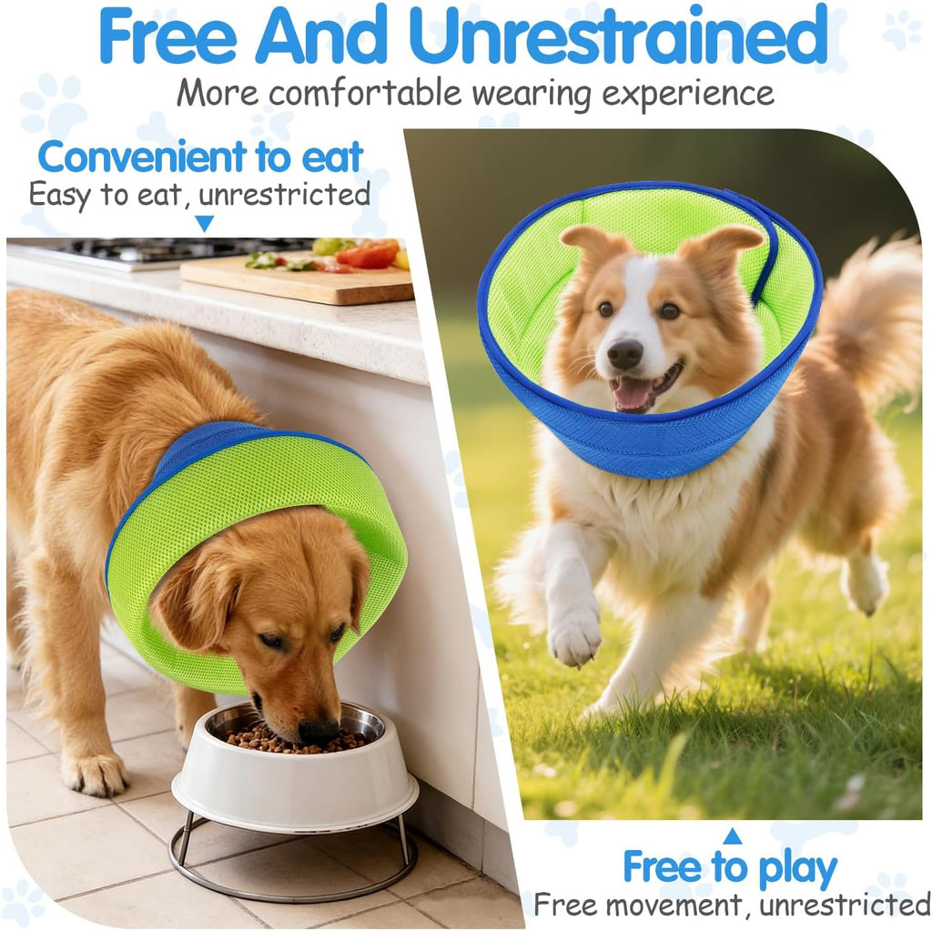 Instructions visualization for measuring neck circumference for dog cone