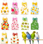 10PCS Bird Diapers, Reusable Parrot Diaper with Waterproof Inner - Image 1