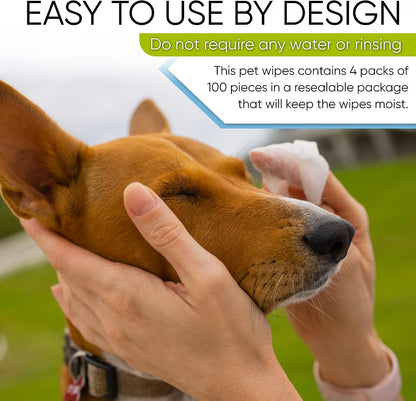 Magicare 8x8 inch large dog wipes bundle for home pet care.