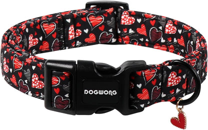 DOGWONG Cotton Hemp Pink Dog Collar Adjustable Soft Natural Fabric Pet Collar Cute Wedding Puppy Necklace for Small Medium Large Dogs - Image 13