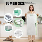Jumbo size dimensions diagram for the Swodition cat waste disposal bags.