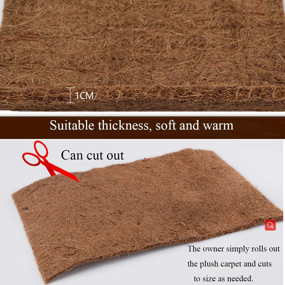 Hamiledyi tortoise mat shown with cutting scissors for custom tank sizing