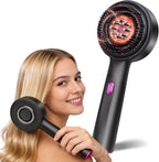 Flexi Madhav hair growth comb front view showing bristles and light therapy diodes